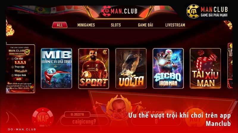 Trải nghiệm cá cược đỉnh cao và an toàn tuyệt đối ngay trên ứng dụng di động Manclub